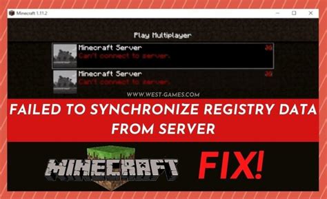  23 days ago. . Minecraft failed to synchronize registry data from server